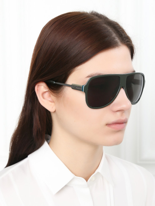 Солнцезащитные очки в оправе из пластика Emporio Armani - МодельОбщийВид