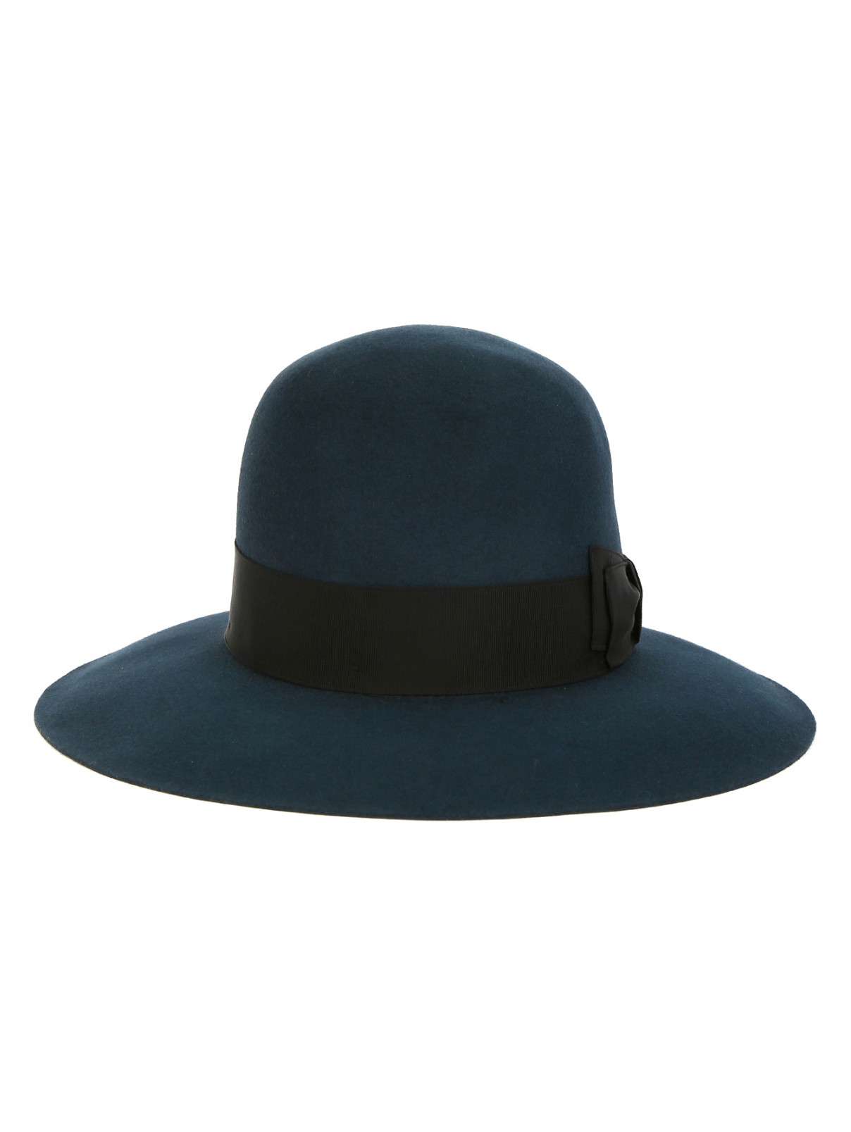 Однотонная шляпа из фетра с текстильной отделкой Borsalino  –  Обтравка2  – Цвет:  Зеленый