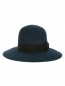 Однотонная шляпа из фетра с текстильной отделкой Borsalino  –  Обтравка2