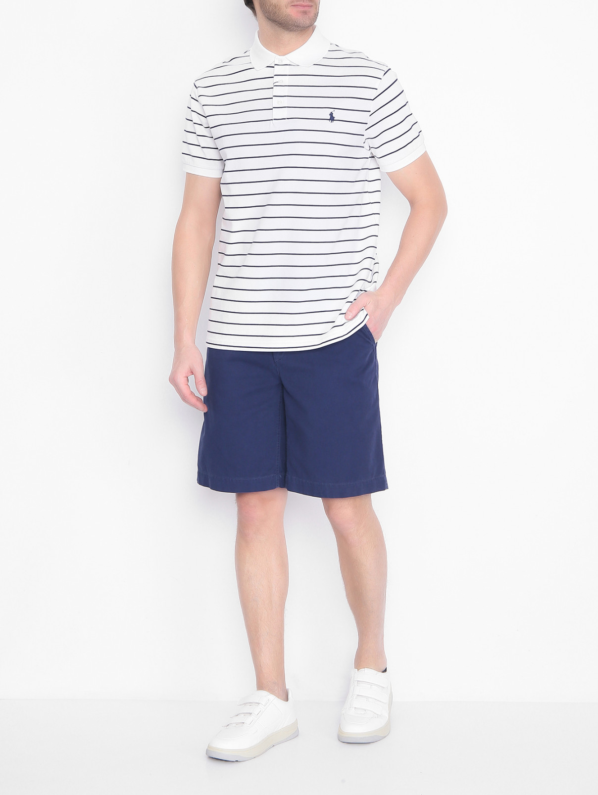 Шорты из хлопка с карманами Polo Ralph Lauren  –  МодельОбщийВид