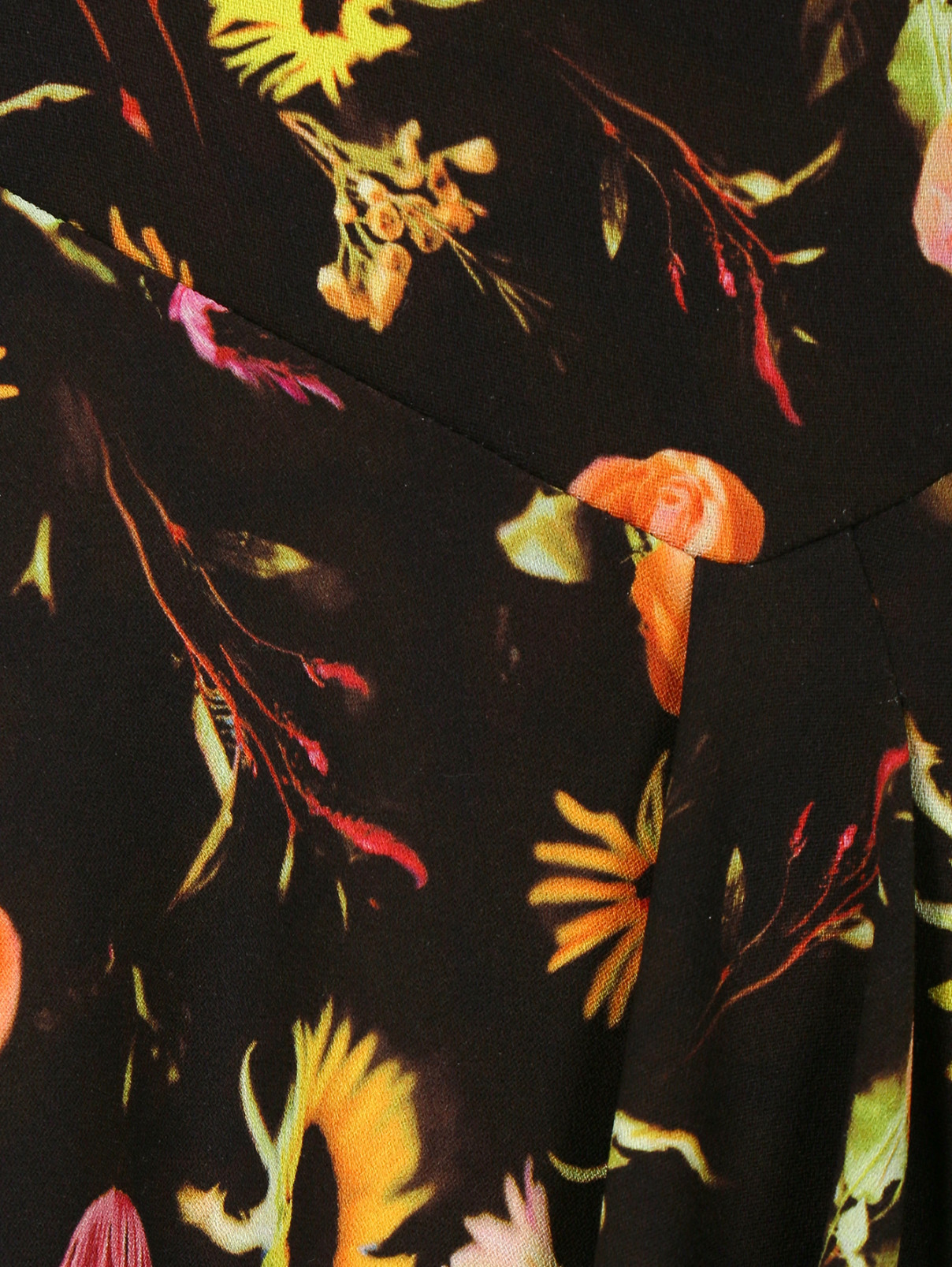 Платье-мини с цветочным узором Moschino Cheap&Chic  –  Деталь1  – Цвет:  Узор