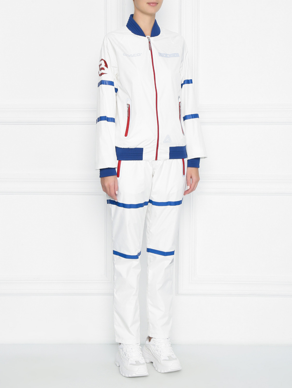 Спортивный костюм с принтом BOSCO  –  МодельОбщийВид1  – Цвет:  Белый