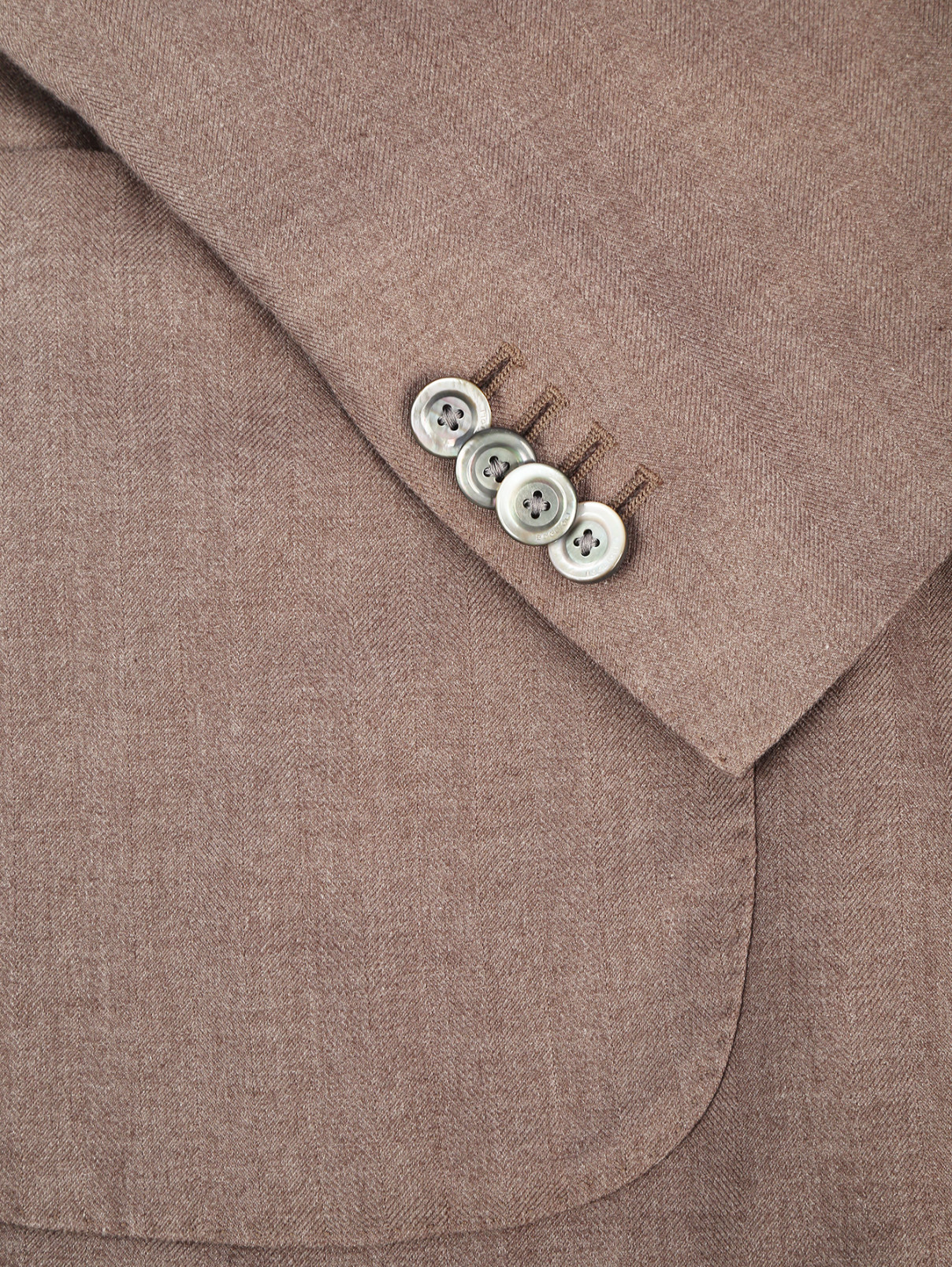 Пиджак однобортный из кашемира Boglioli  –  Деталь  – Цвет:  Серый