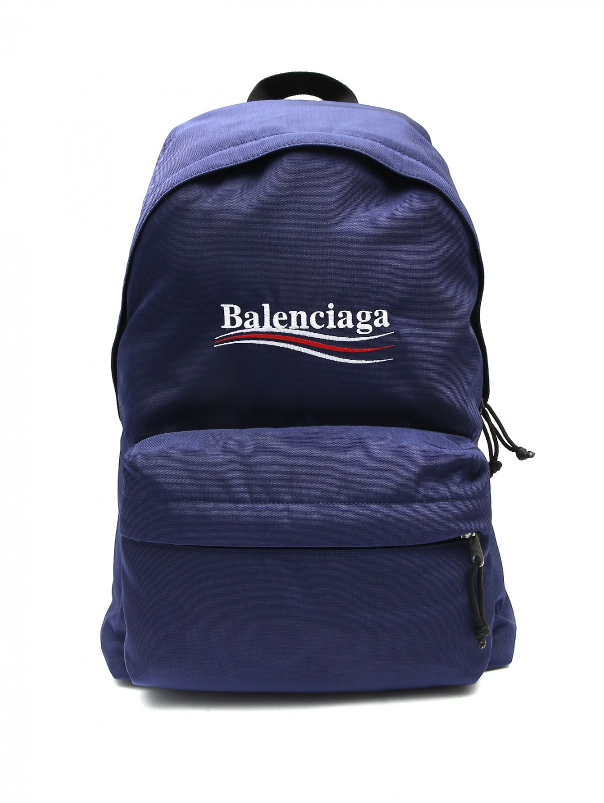 Рюкзак с узором Balenciaga  –  Общий вид  – Цвет:  Синий