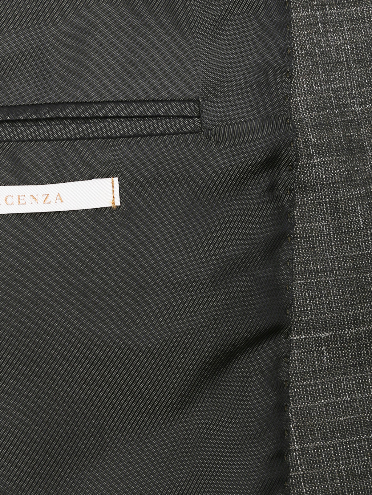 Костюм из смешанной шерсти с узором Pal Zileri  –  Деталь1  – Цвет:  Серый