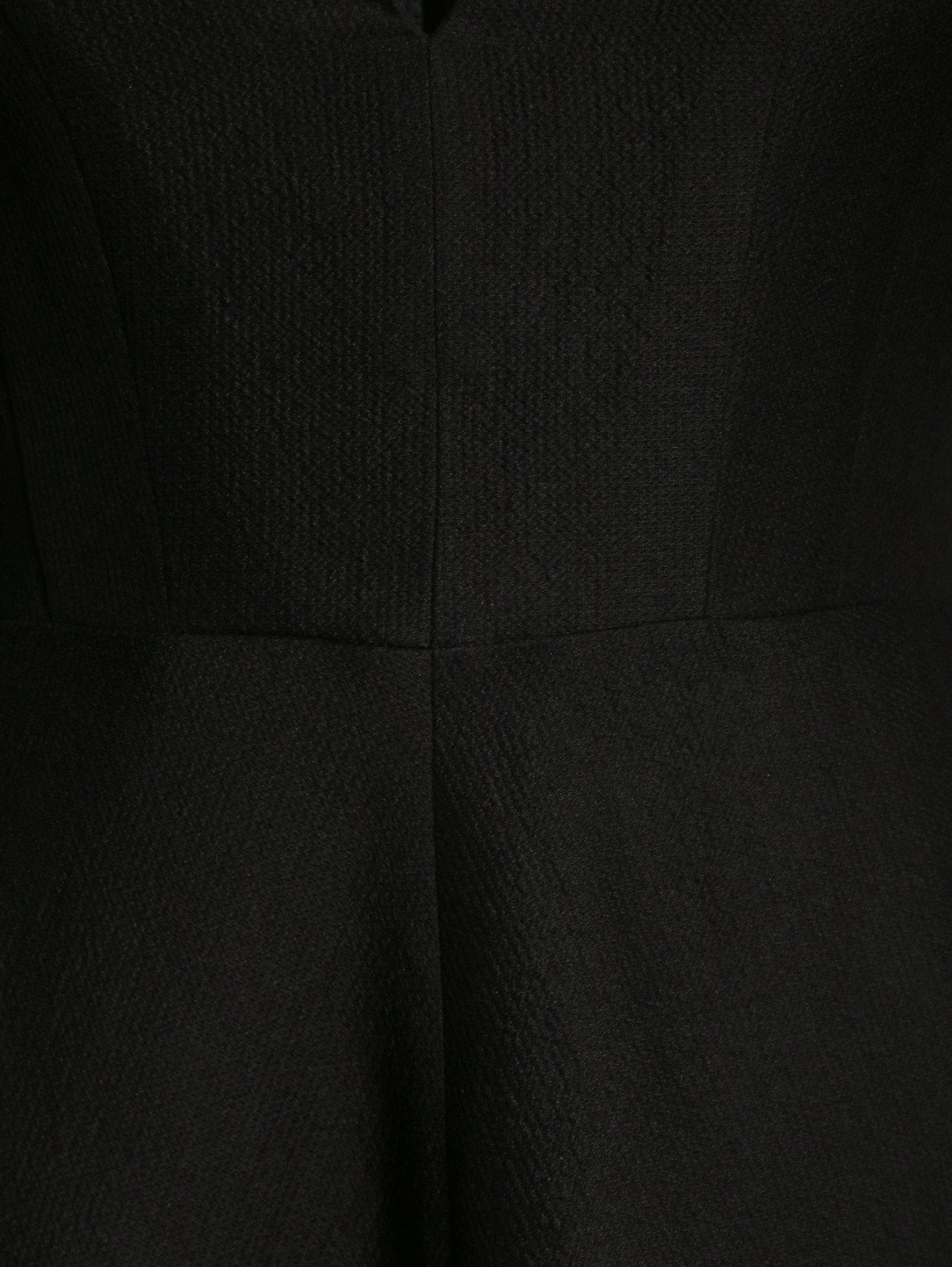 Платье-миди из шелка и кашемира Vika Gazinskaya  –  Деталь  – Цвет:  Черный
