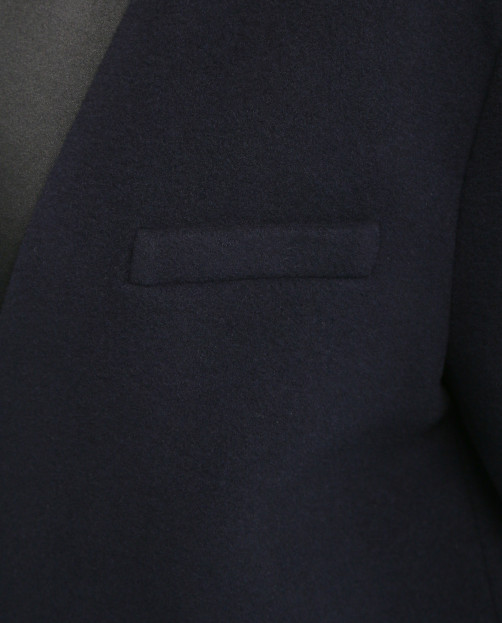 Пальто из шерсти альпаки с контрастной отделкой Chloé Stora - Деталь