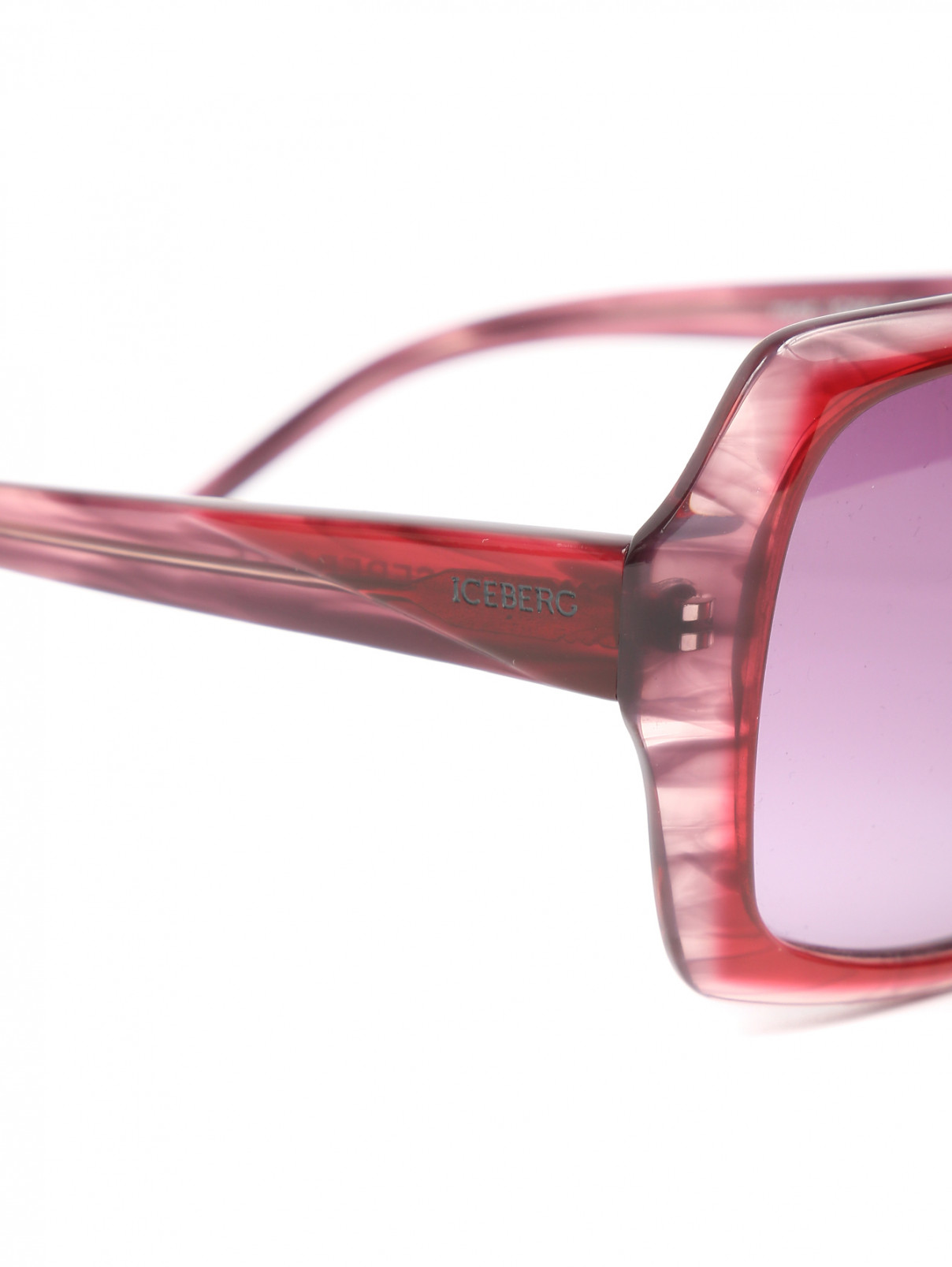 Солнцезащитные очки из пластика с узором Iceberg  –  Деталь  – Цвет:  Фиолетовый