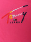 Футболка из хлопка с вышивкой Tommy Jeans  –  Деталь