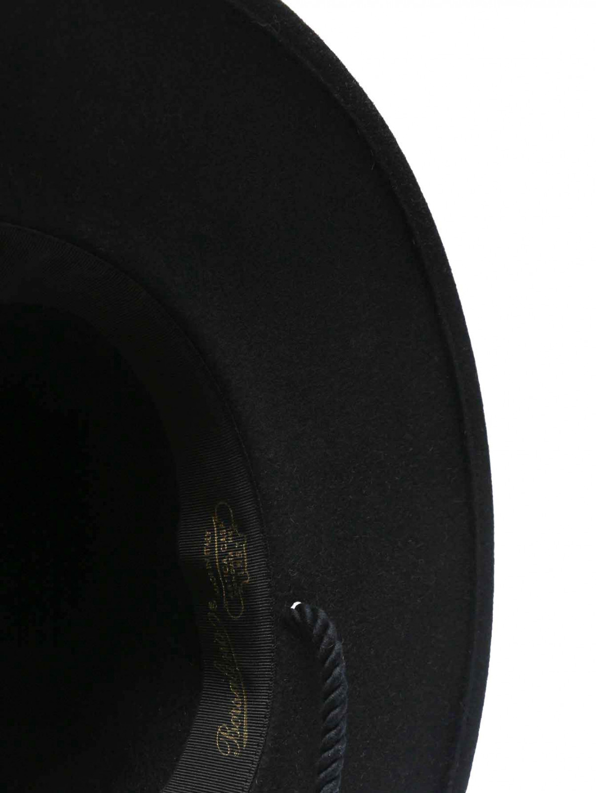 Шляпа фетровая с шнурком Borsalino  –  Деталь1  – Цвет:  Черный