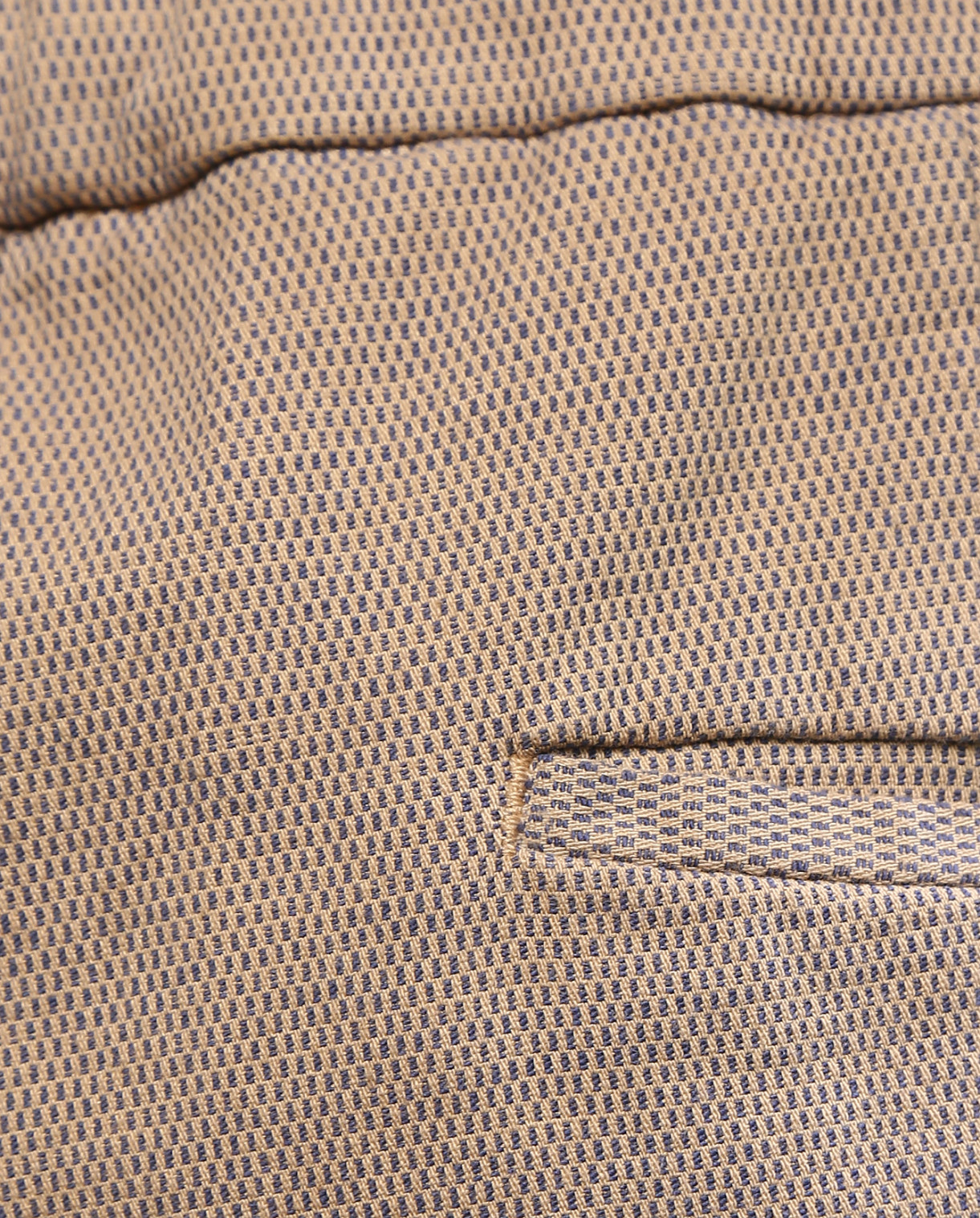 Классические брюки на резинке True NYC  –  Деталь  – Цвет:  Бежевый
