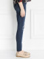 Узкие джинсы с потертостями Paige  –  Модель Верх-Низ2