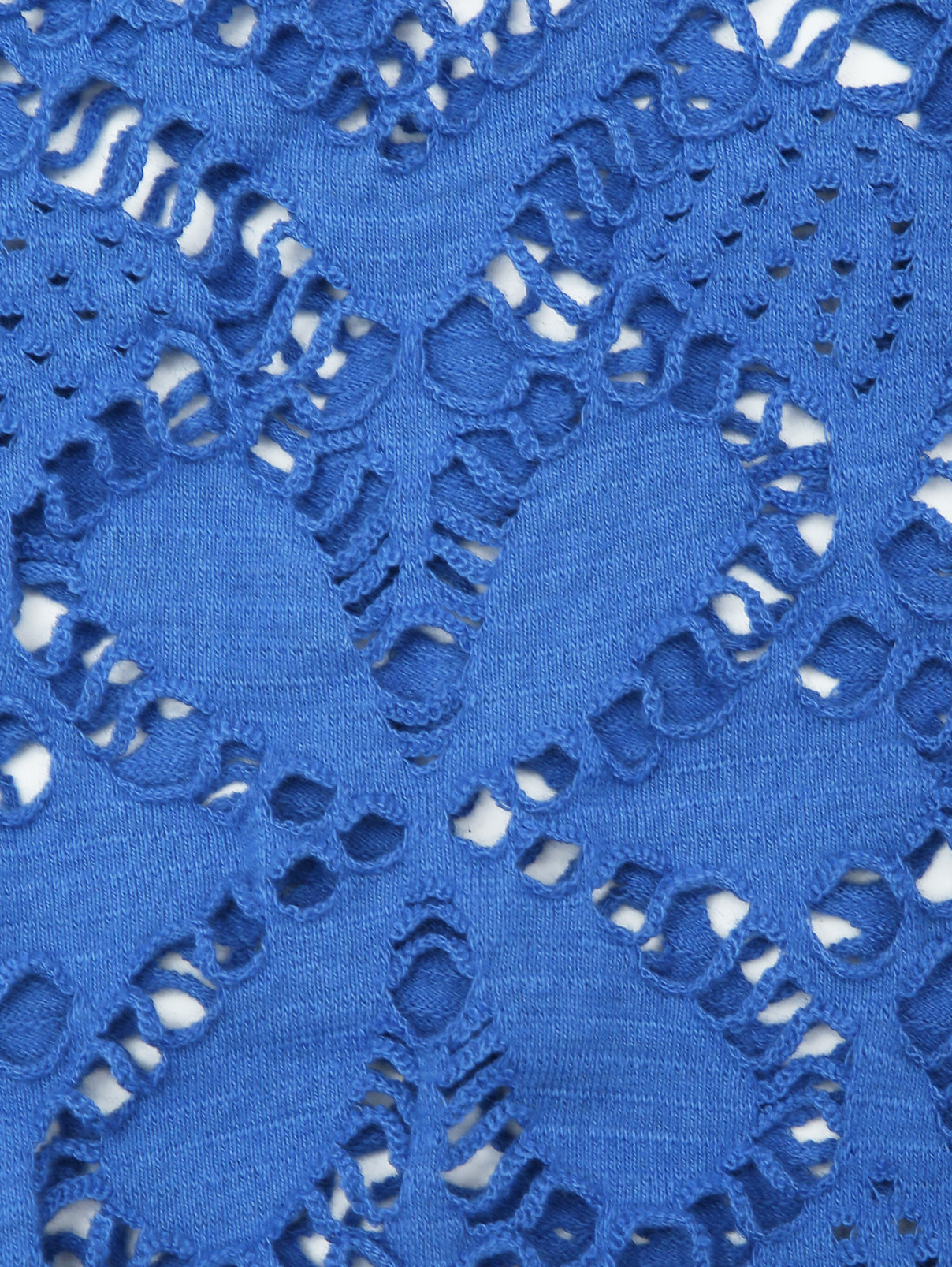 Платье кружевное из хлопка La fabrica del lino  –  Деталь1  – Цвет:  Синий