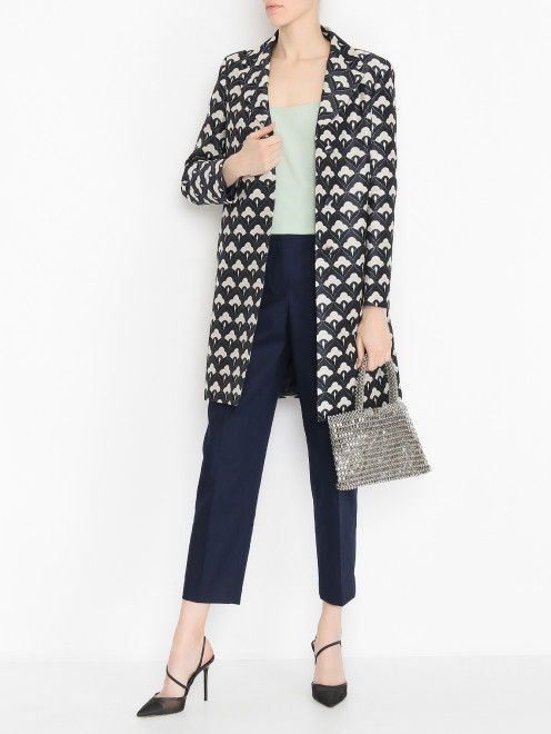 Пальто с узором на пуговицах Weekend Max Mara - МодельОбщийВид