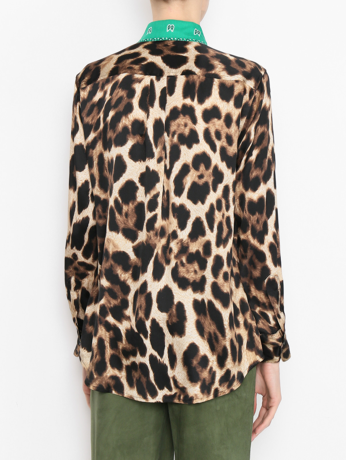 Блуза из шелка с узором Forte Dei Marmi Couture  –  МодельВерхНиз1  – Цвет:  Узор