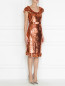 Платье из ткани с пайетками Elisabetta Franchi  –  МодельВерхНиз