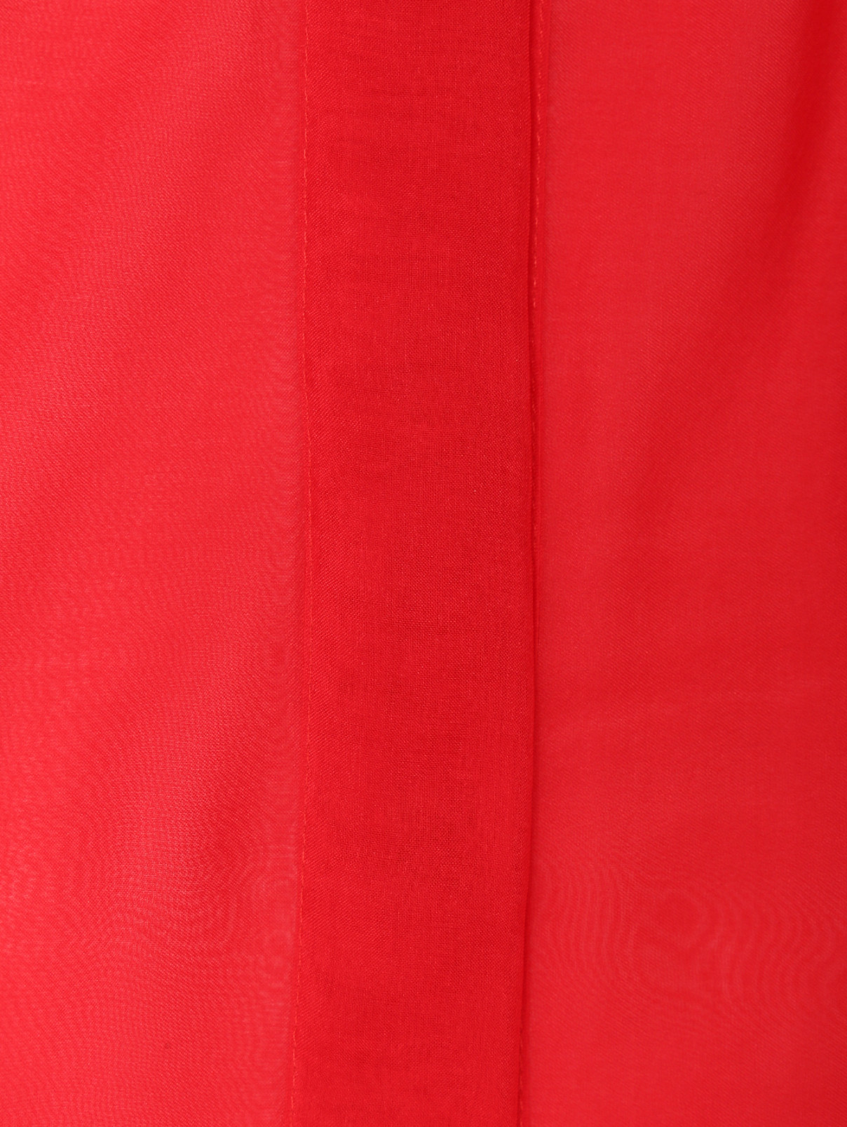 Платье макси из шелка с поясом Yanina  –  Деталь  – Цвет:  Красный