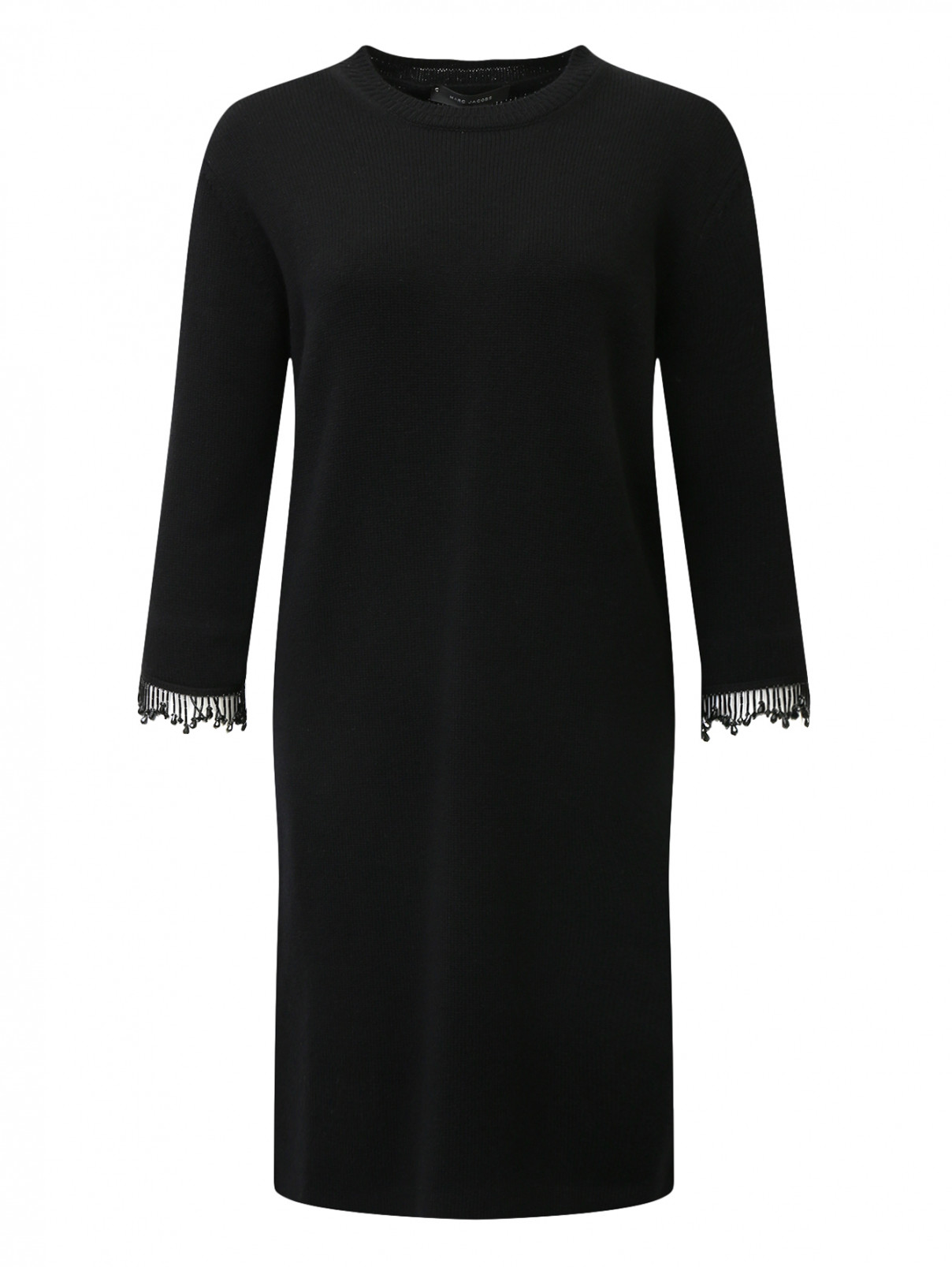 Трикотажное платье из шерсти и кашемира Marc Jacobs  –  Общий вид  – Цвет:  Черный