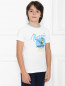 Хлопковая футболка с принтом BOSCO  –  МодельВерхНиз