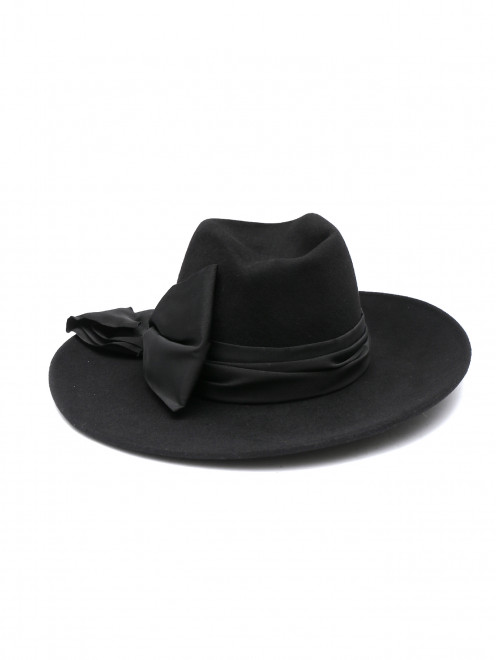 Шляпа шерстяная с бантом  - Общий вид