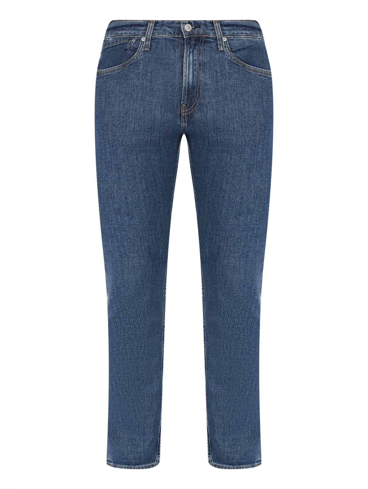 Джинсы зауженного кроя Calvin Klein Jeans  –  Общий вид  – Цвет:  Синий