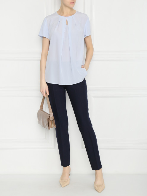 Блуза из шелка с короткими рукавами Van Laack - МодельОбщийВид
