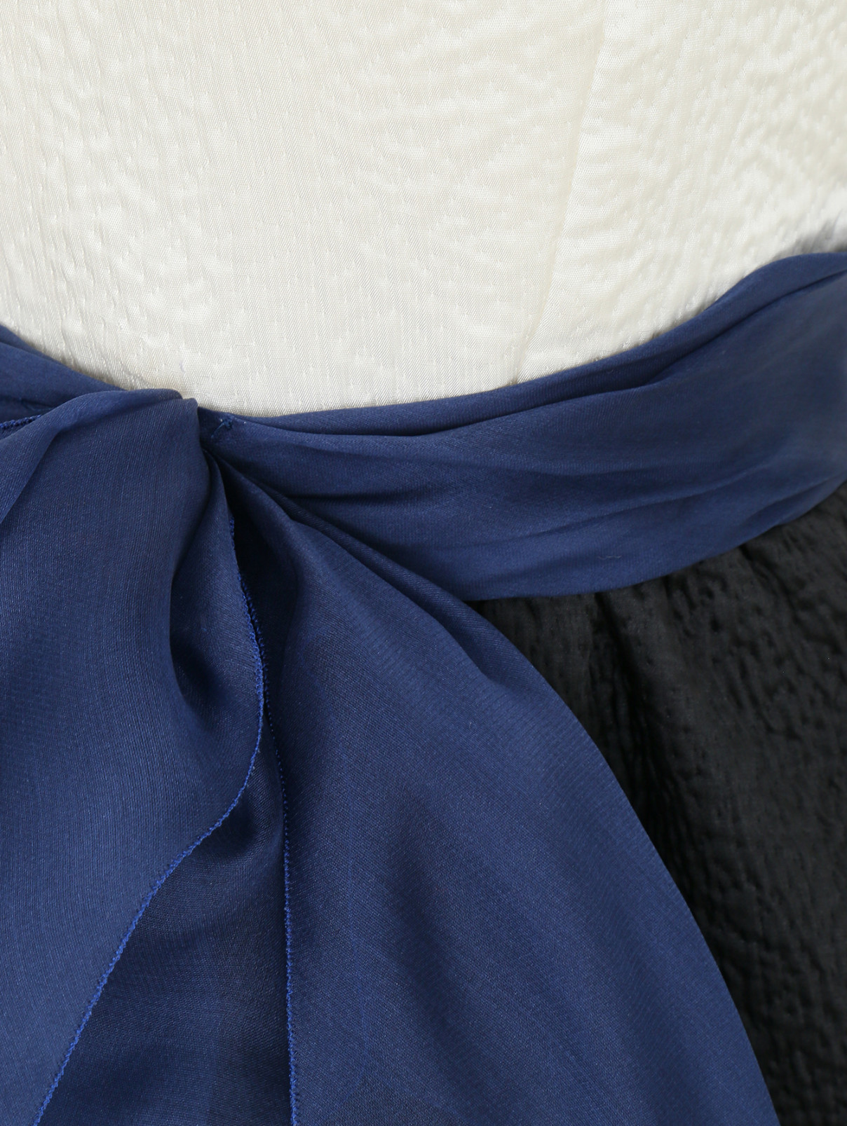 Платье-макси без рукавов с декором Paule Ka  –  Деталь  – Цвет:  Синий