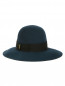 Однотонная шляпа из фетра с текстильной отделкой Borsalino  –  Общий вид