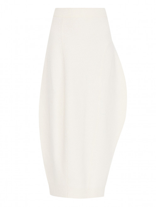Трикотажная юбка из шерсти и кашемира Jil Sander - Общий вид