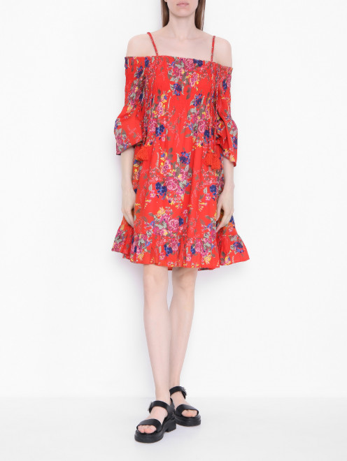 Платье из хлопка с цветочным узором My Twin - МодельОбщийВид