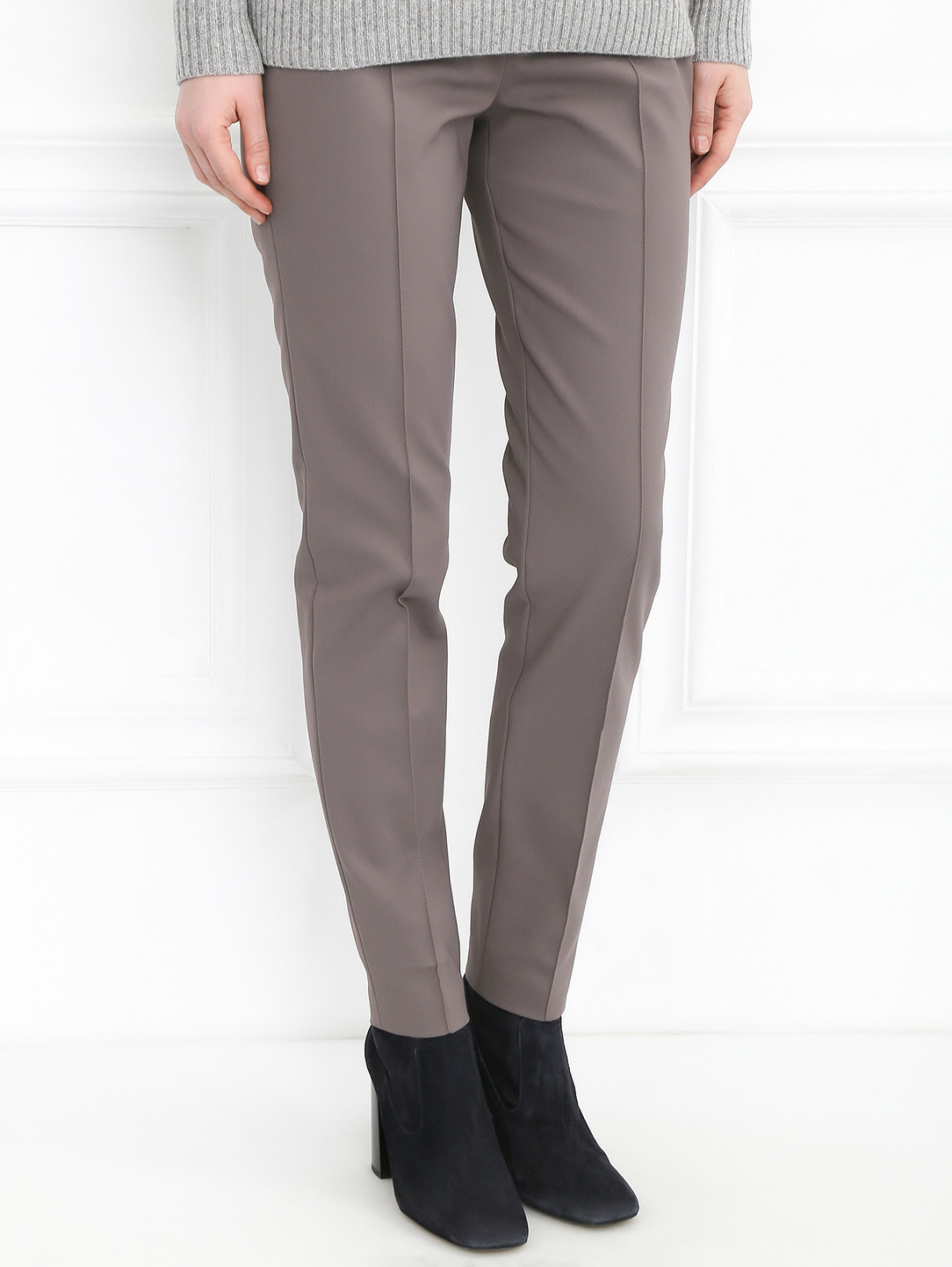 Зауженные брюки Akris  –  Модель Верх-Низ  – Цвет:  Коричневый