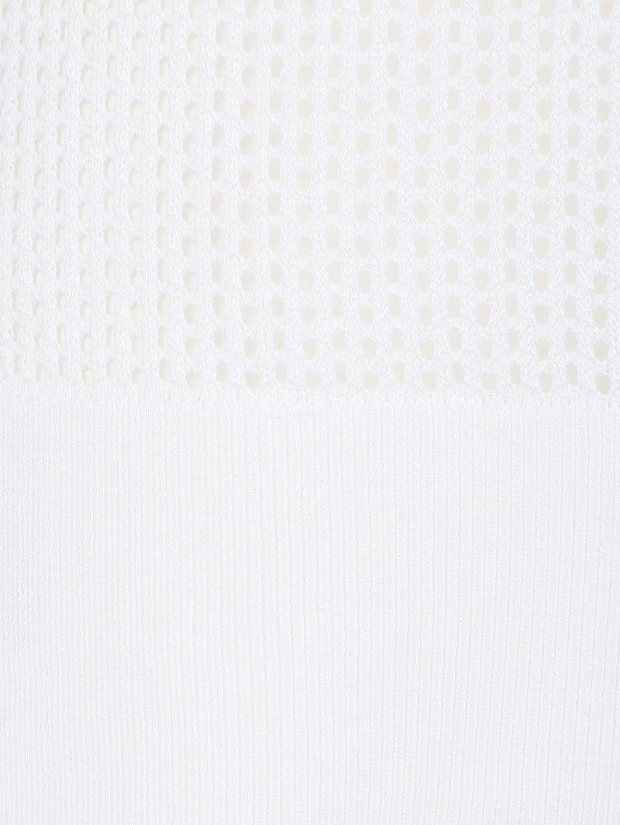 Джемпер свободного кроя с V-вырезом Michael by Michael Kors  –  Деталь  – Цвет:  Белый
