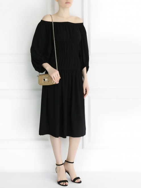 Платье-миди на резинке с защипами Sonia Rykiel - Модель Общий вид