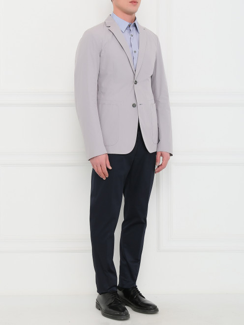 Пиджак  из хлопка с накладными карманами Jil Sander - Модель Общий вид