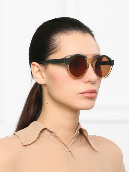 Солнцезащитные очки в оправе из пластика и металла Marni - МодельОбщийВид